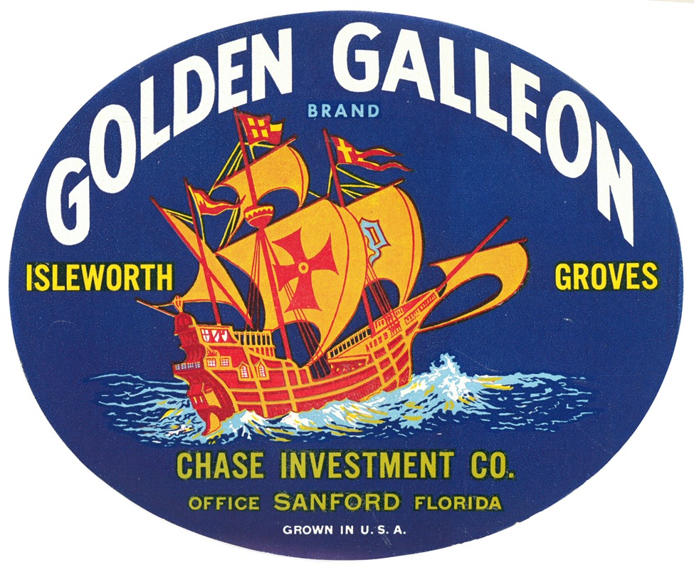Anonymous - Golden Galleon Brand Citrus Label