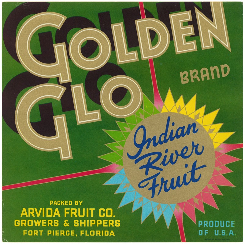 Anonymous - Golden Glo Brand Produce Label