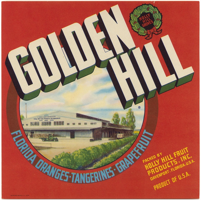 Anonymous - Golden Hill Citrus Label