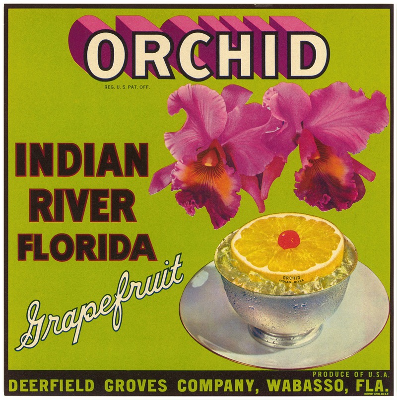 Anonymous - Grapefruit Label for Orchid