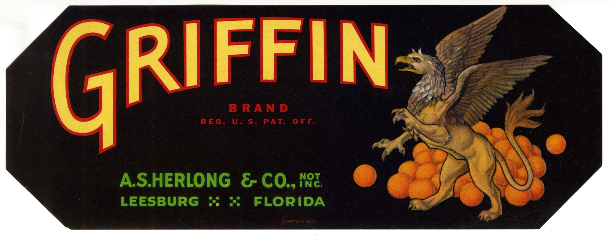 Anonymous - Griffin Brand Citrus Label