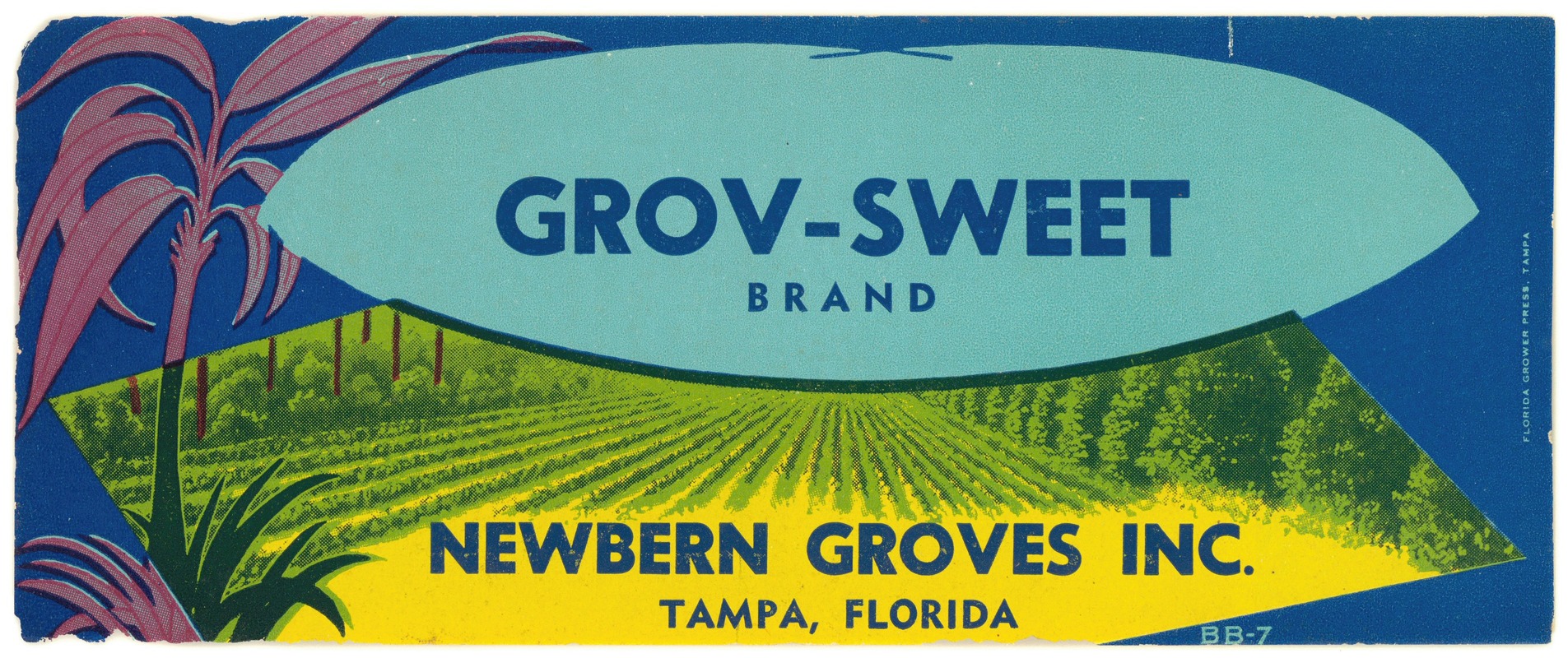 Anonymous - Grov-Sweet Brand Produce Label