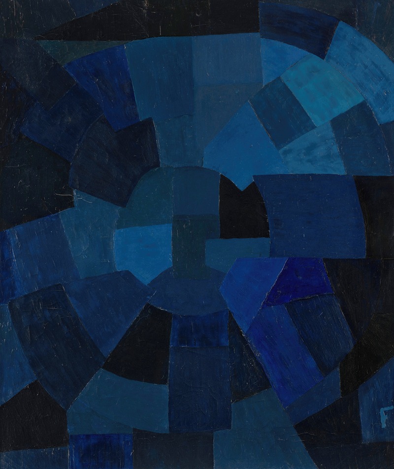 Otto Freundlich - Komposition in Blau