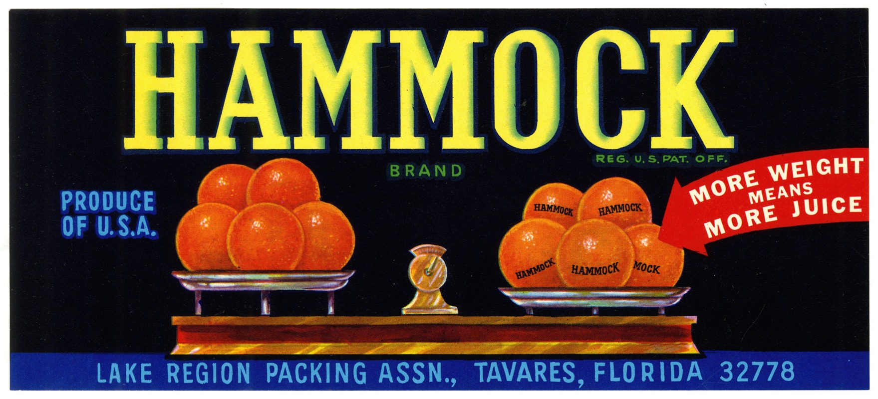 Anonymous - Hammock Brand Citrus Label