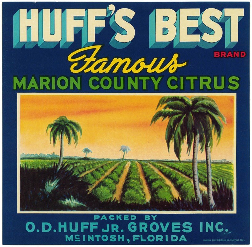 Anonymous - Huff’s Best Brand Citrus Label