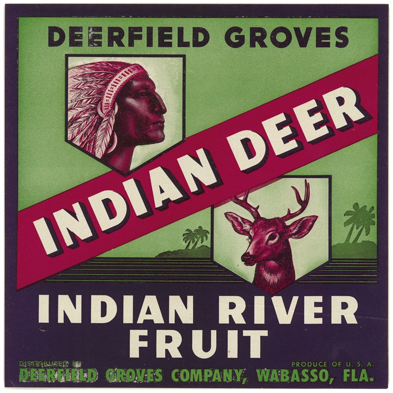 Anonymous - Indian Deer Fruit Label