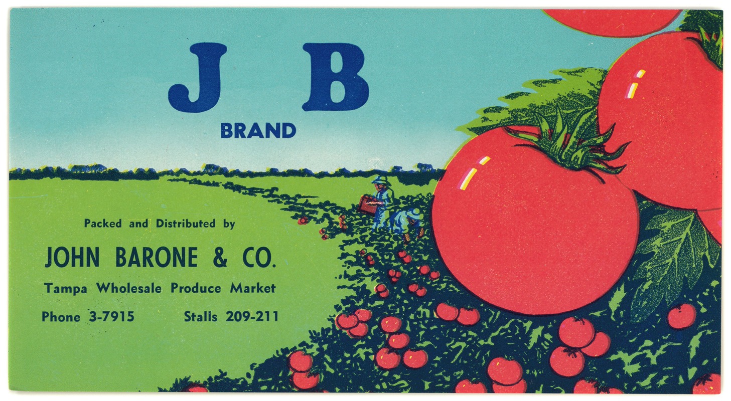 Anonymous - JB Brand Tomato Label