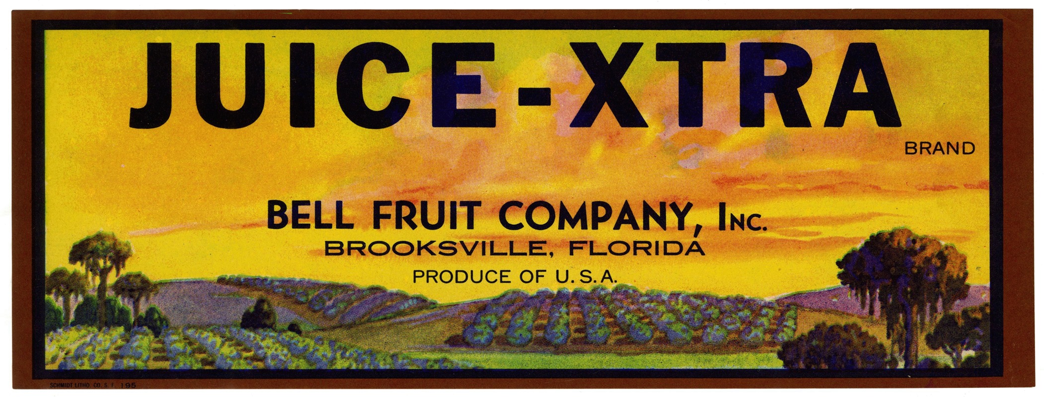 Anonymous - Juice-Xtra Brand Fruit Label