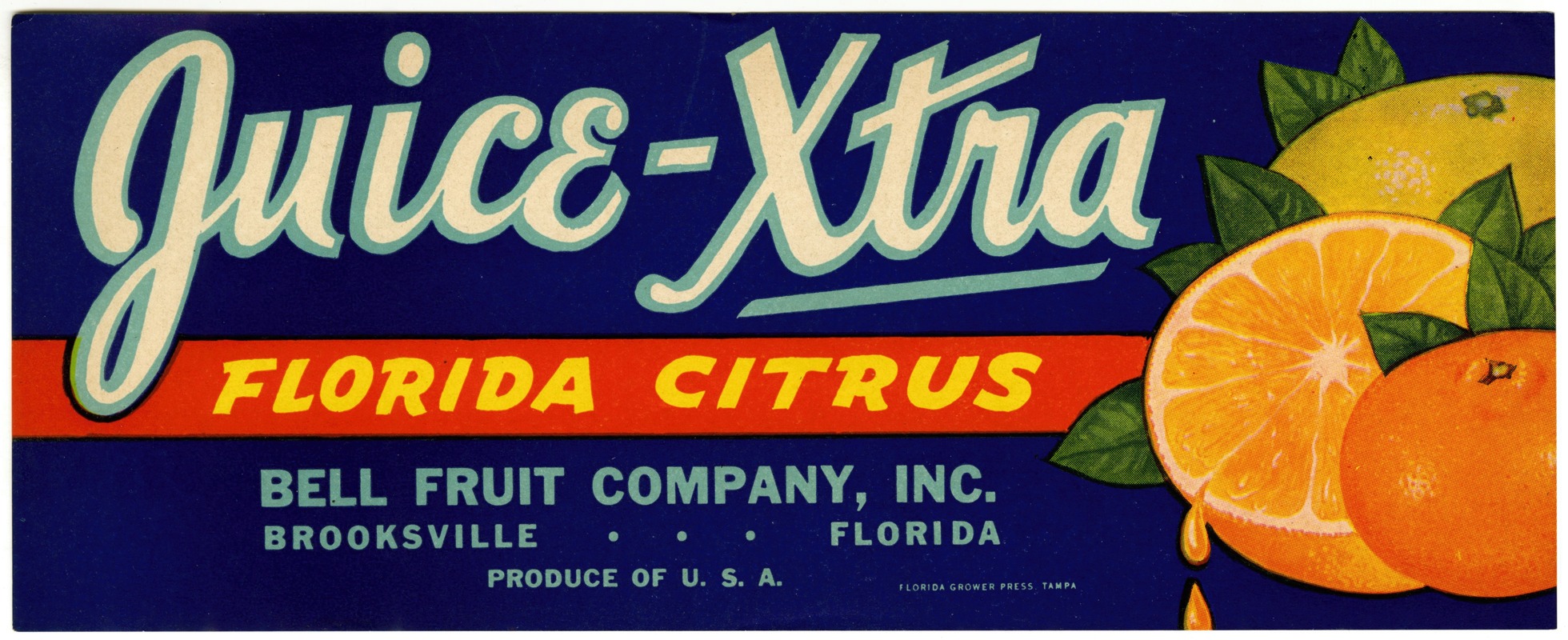 Anonymous - Juice-Xtra Florida Citrus Label