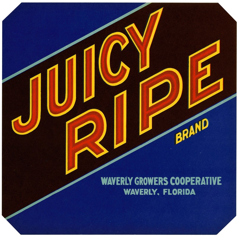 Anonymous - Juicy Ripe Brand Citrus Label