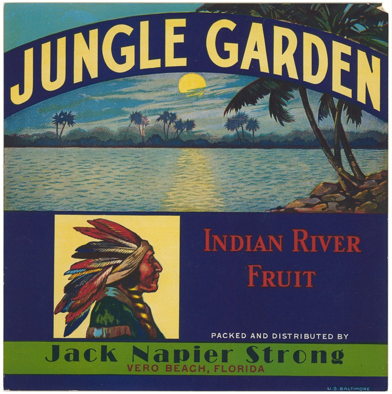 Anonymous - Jungle Garden Fruit Label