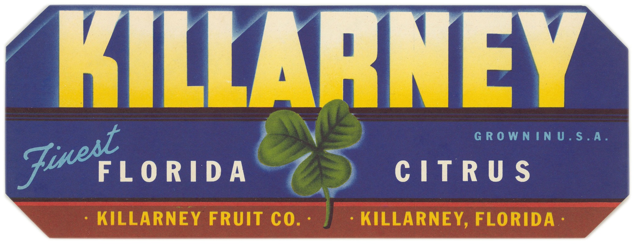 Anonymous - Killarney Citrus Label