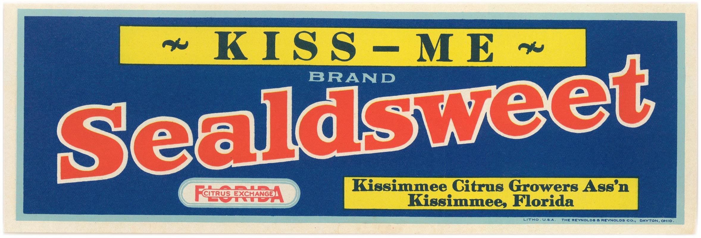 Anonymous - Kiss-Me Brand Citrus Label