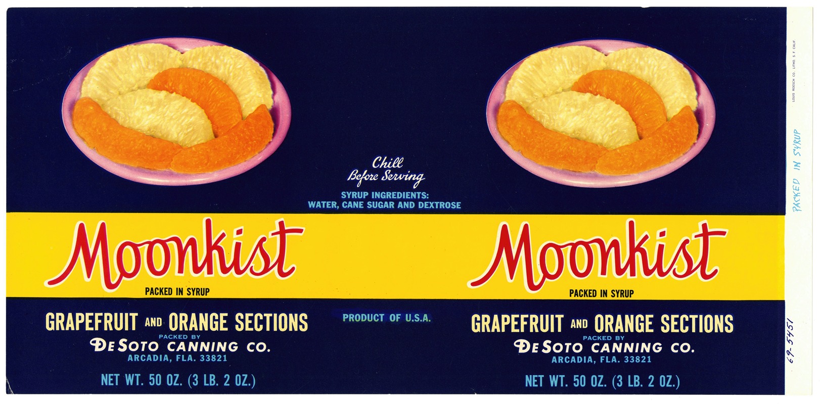 Anonymous - Label for Moonkist Grapefruit and Orange Sections