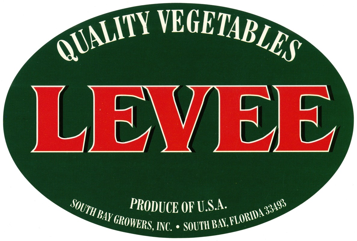 Anonymous - Levee Vegetable Label