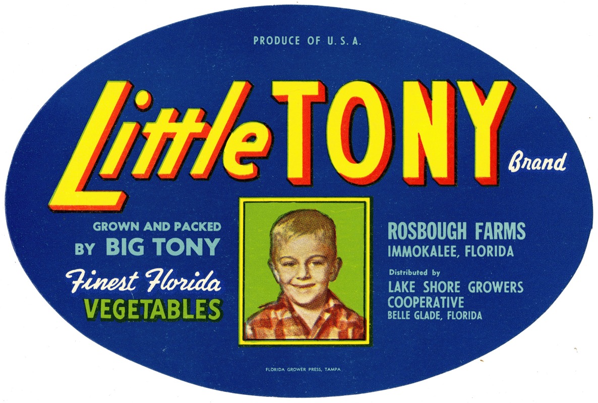 Anonymous - Little Tony Brand Vegetable Label