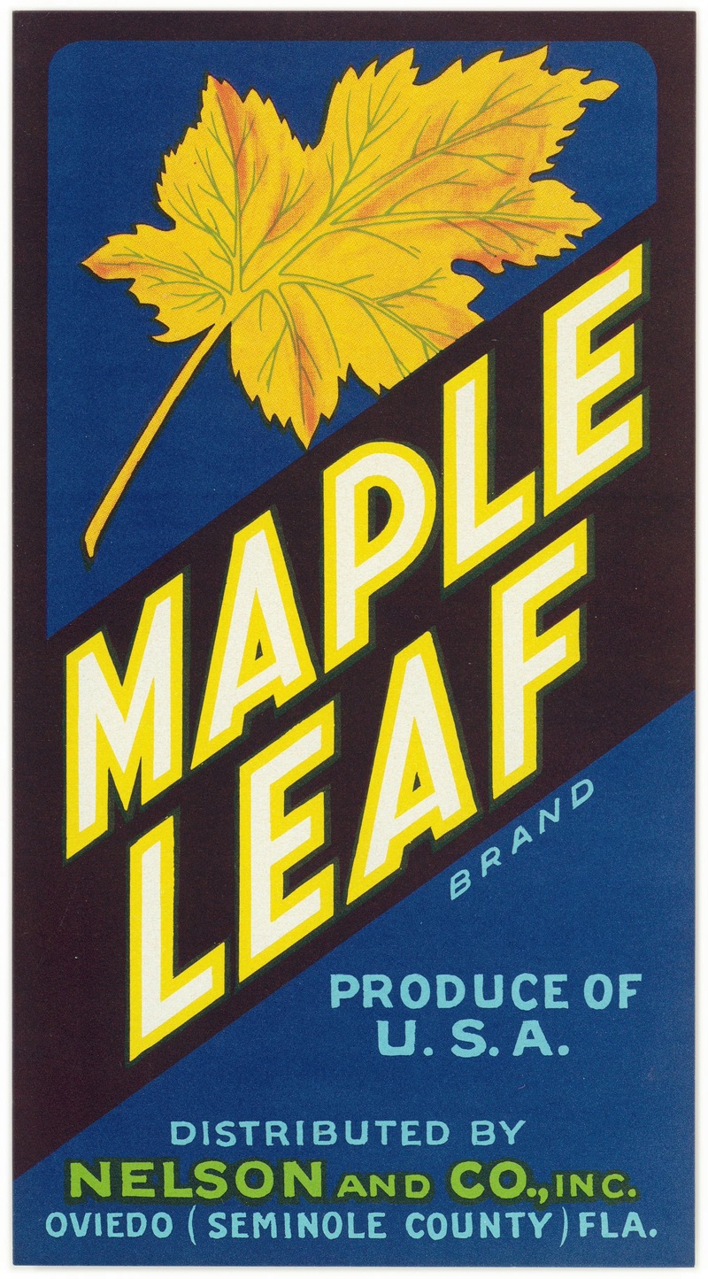 Anonymous - Maple Leaf Brand Citrus Label