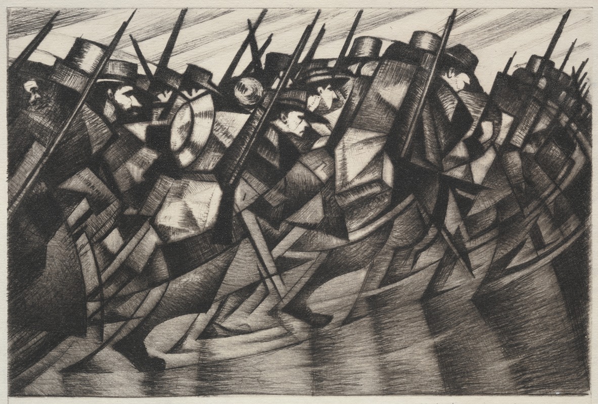 Christopher R. W. Nevinson - Returning to the Trenches
