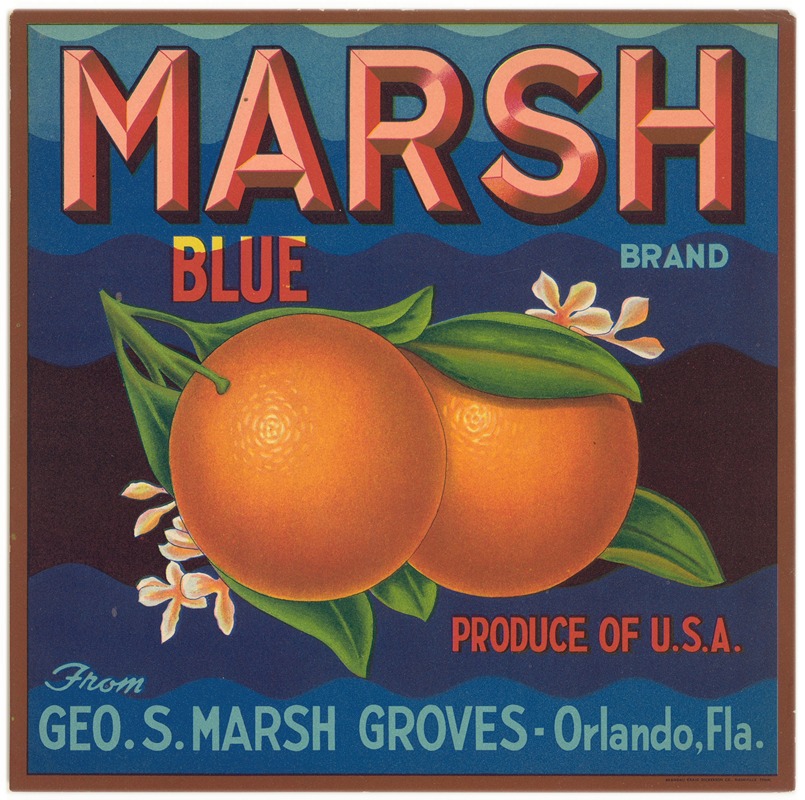 Anonymous - Marsh Brand – Blue Label Citrus Label