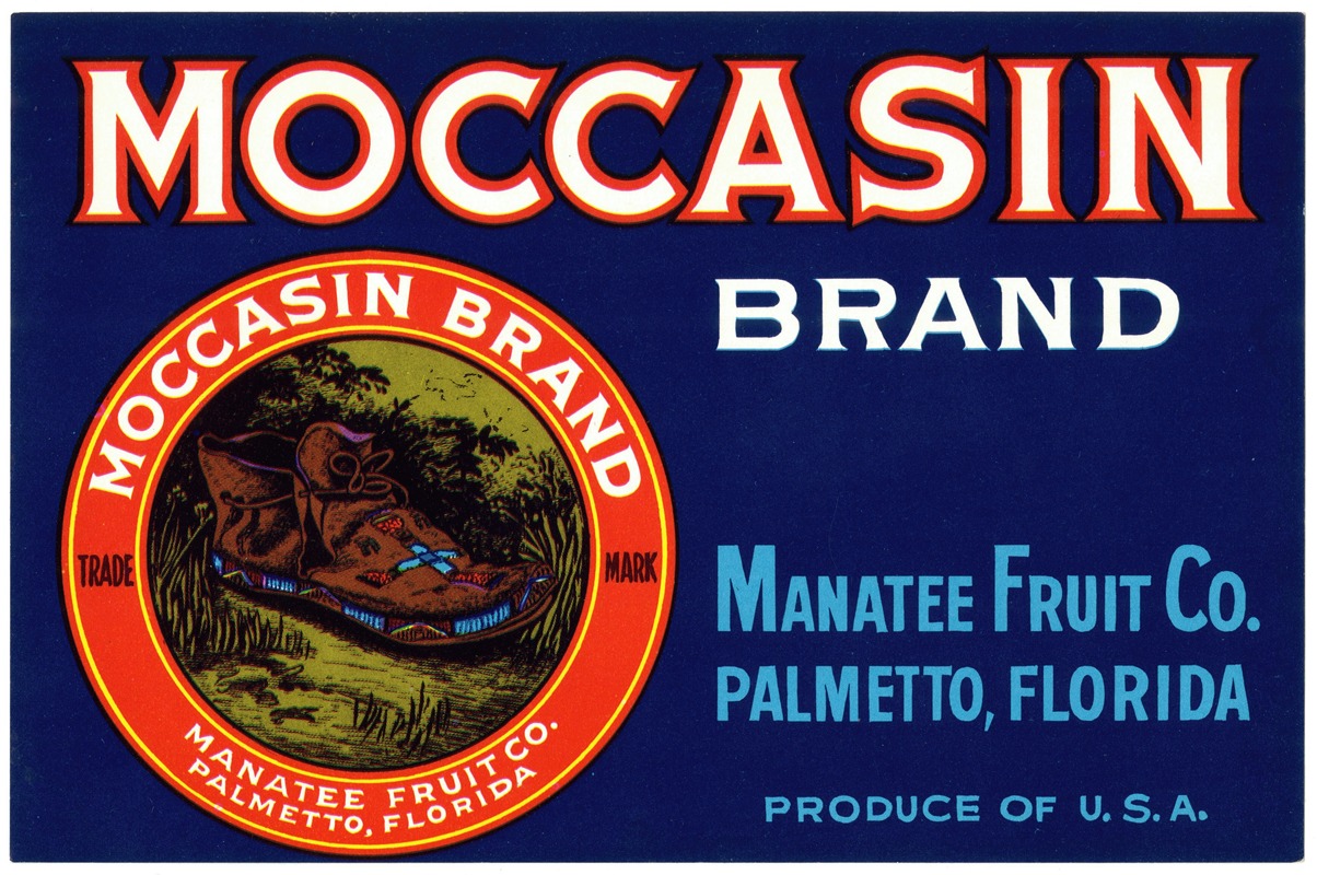 Anonymous - Moccasin Brand Fruit Label
