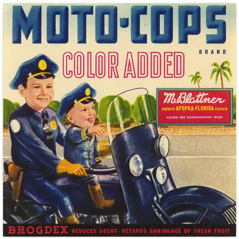 Anonymous - Moto-Cops Brand Produce Label