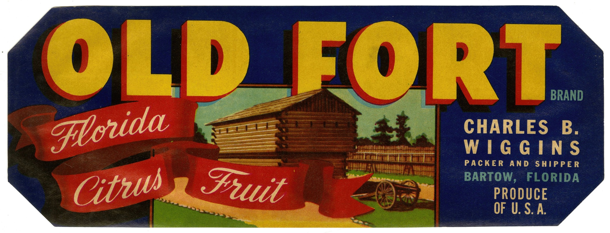 Anonymous - Old Fort Brand Florida Citrus Fruit Label