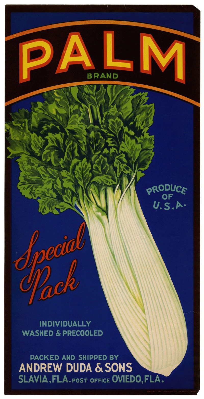 Anonymous - Palm Brand Celery Label