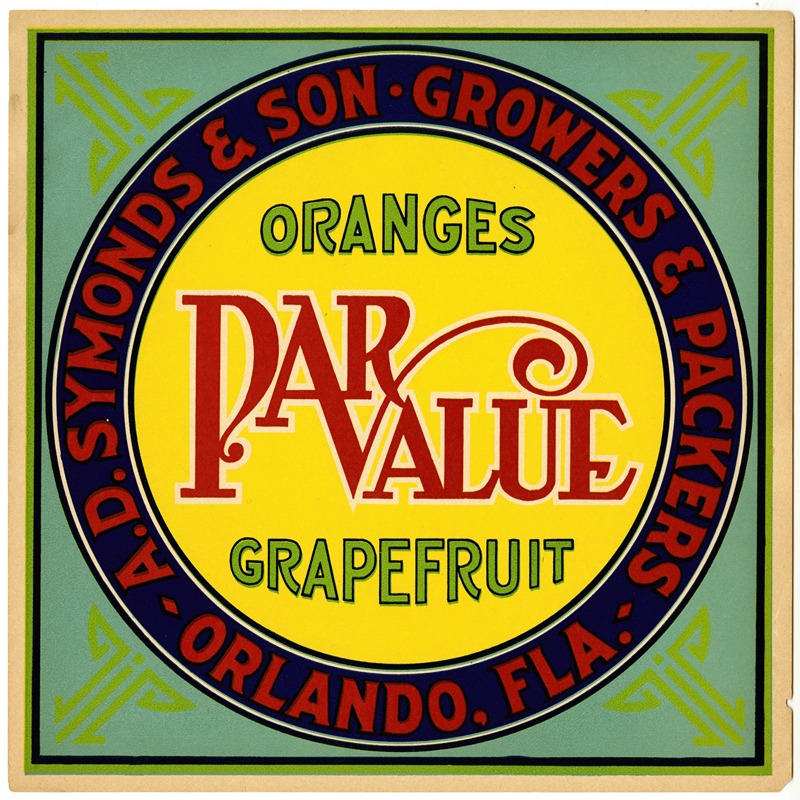 Anonymous - ParValue Oranges and Grapefruit Label