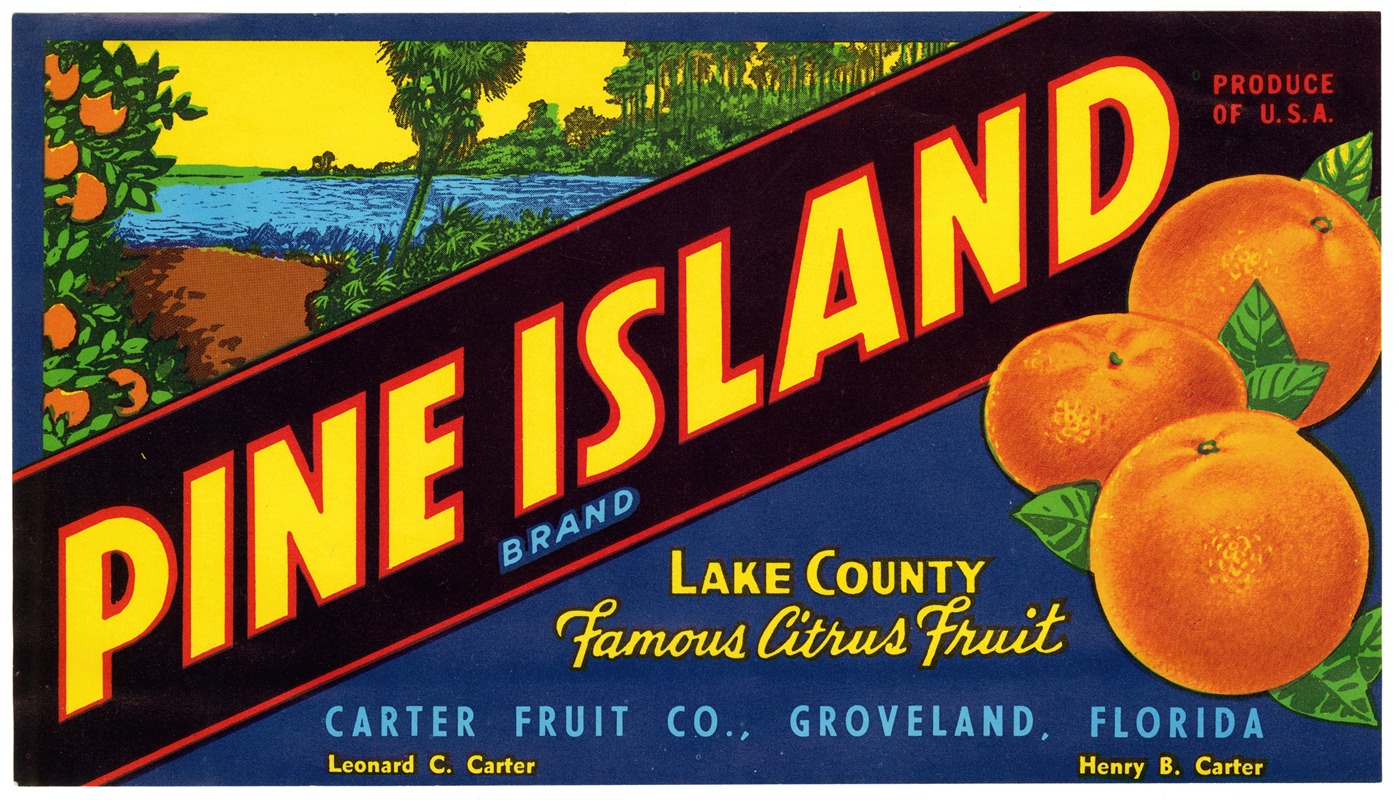 Anonymous - Pine Island Brand Citrus Label