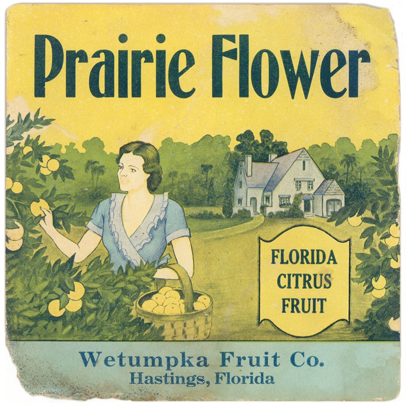 Anonymous - Prairie Flower Citrus Label