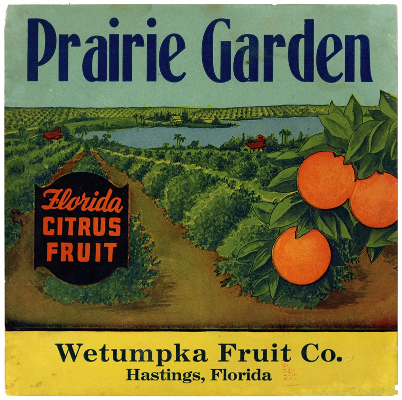 Anonymous - Prairie Garden Citrus Label