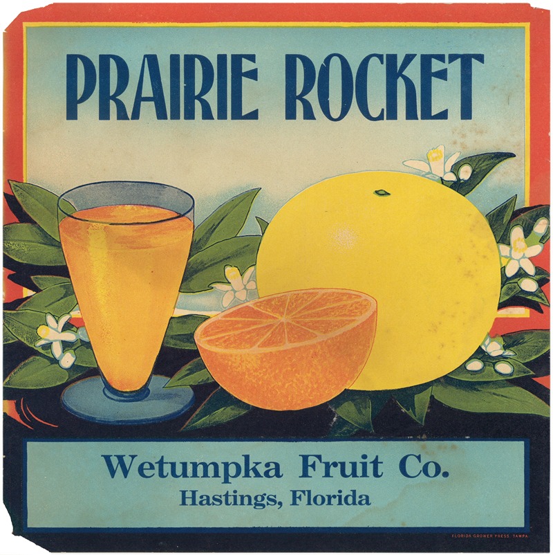 Anonymous - Prairie Rocket Citrus Label