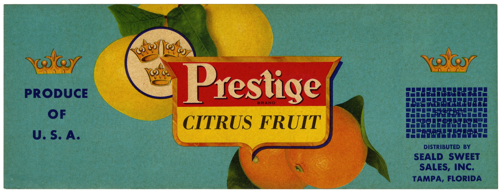 Anonymous - Prestige Brand Citrus Fruit Label