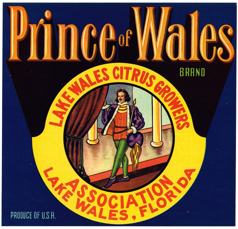 Anonymous - Prince of Wales Brand Citrus Label