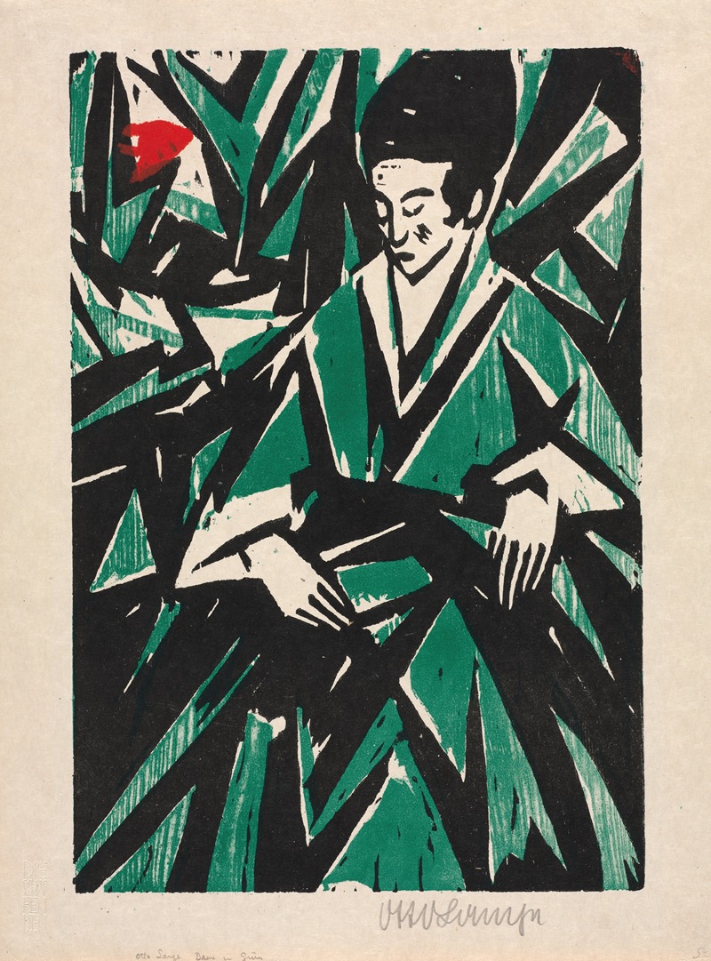 Otto Lange - Woman in Green