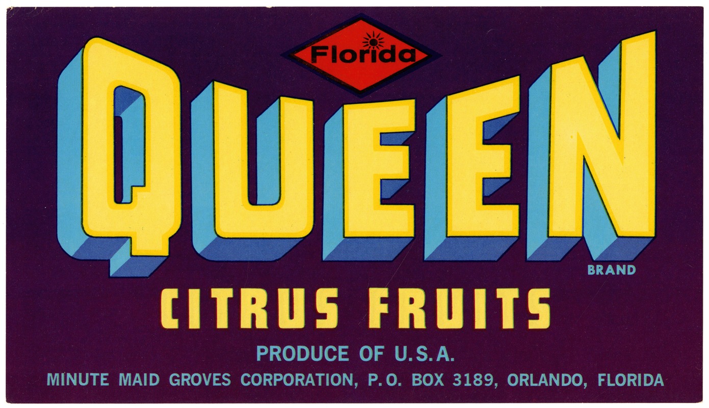 Anonymous - Queen Brand Citrus Fruit Label