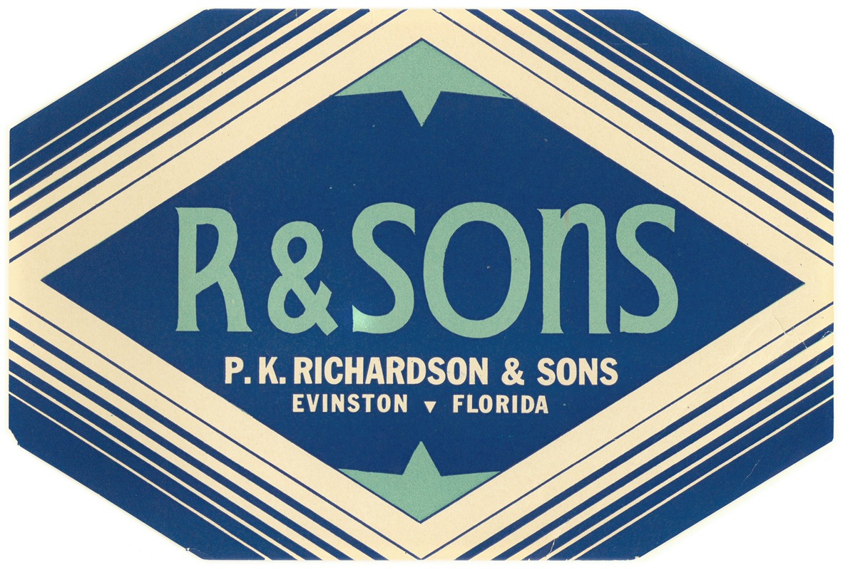 Anonymous - R and Sons Produce Label