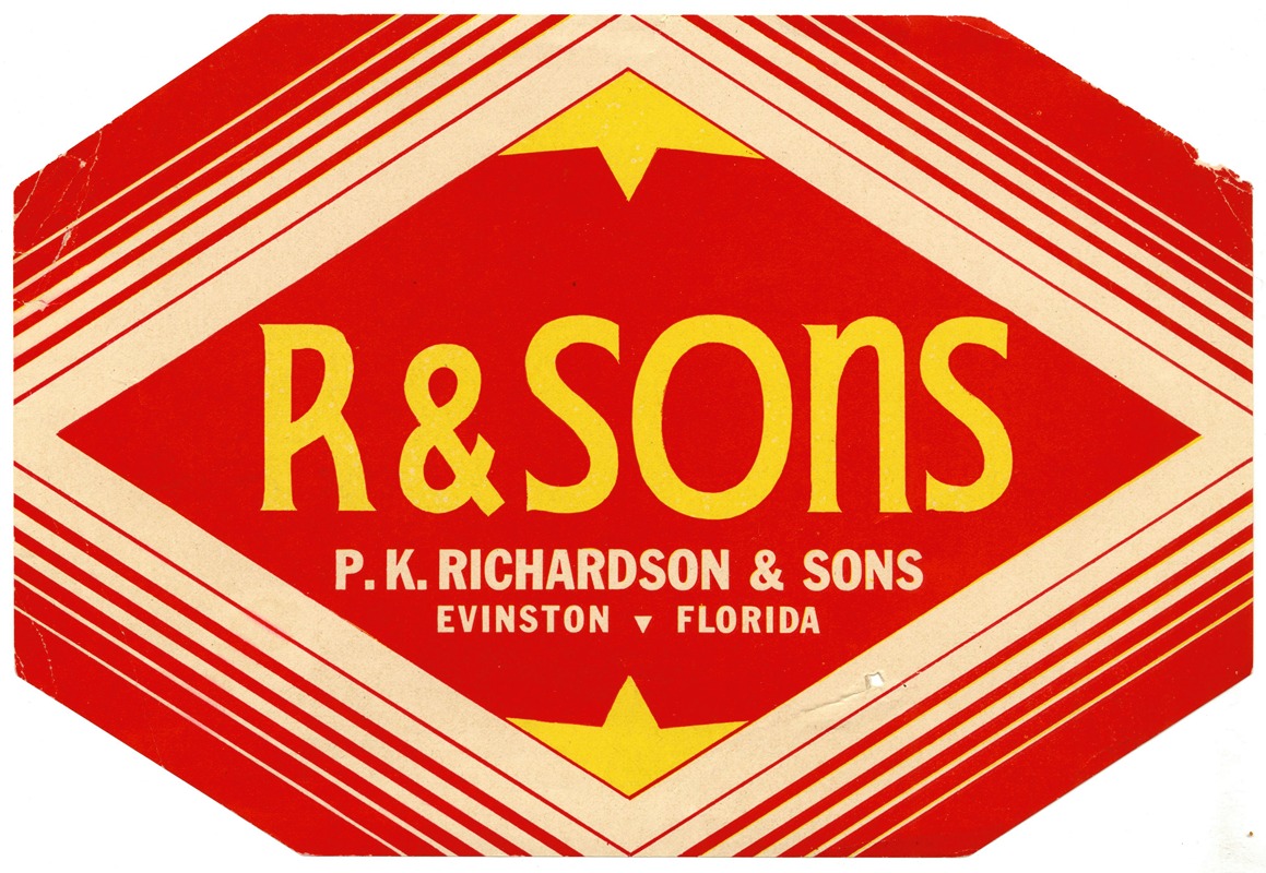 Anonymous - R and Sons Produce Label