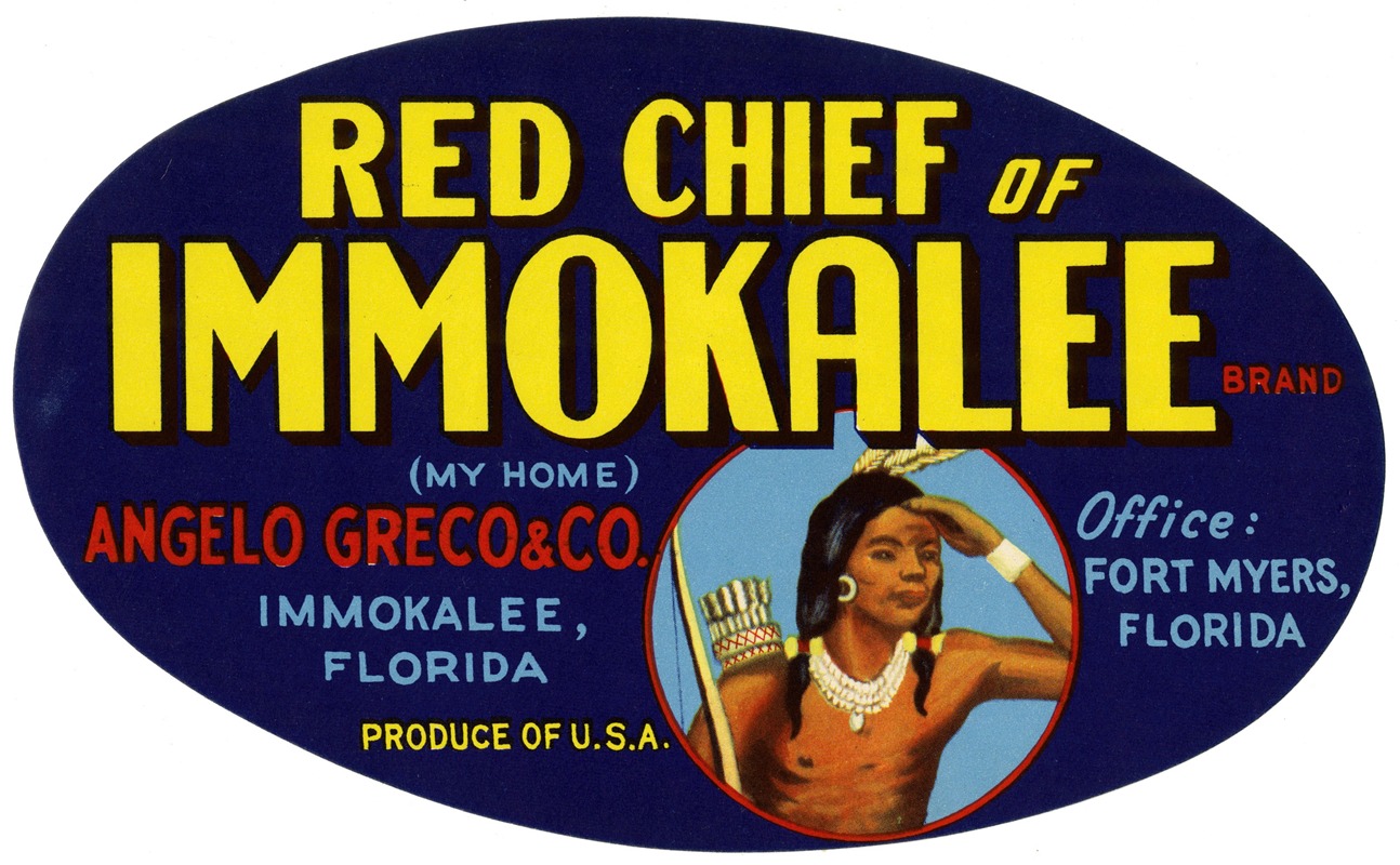 Anonymous - Red Chief of Immokalee Brand Produce Label