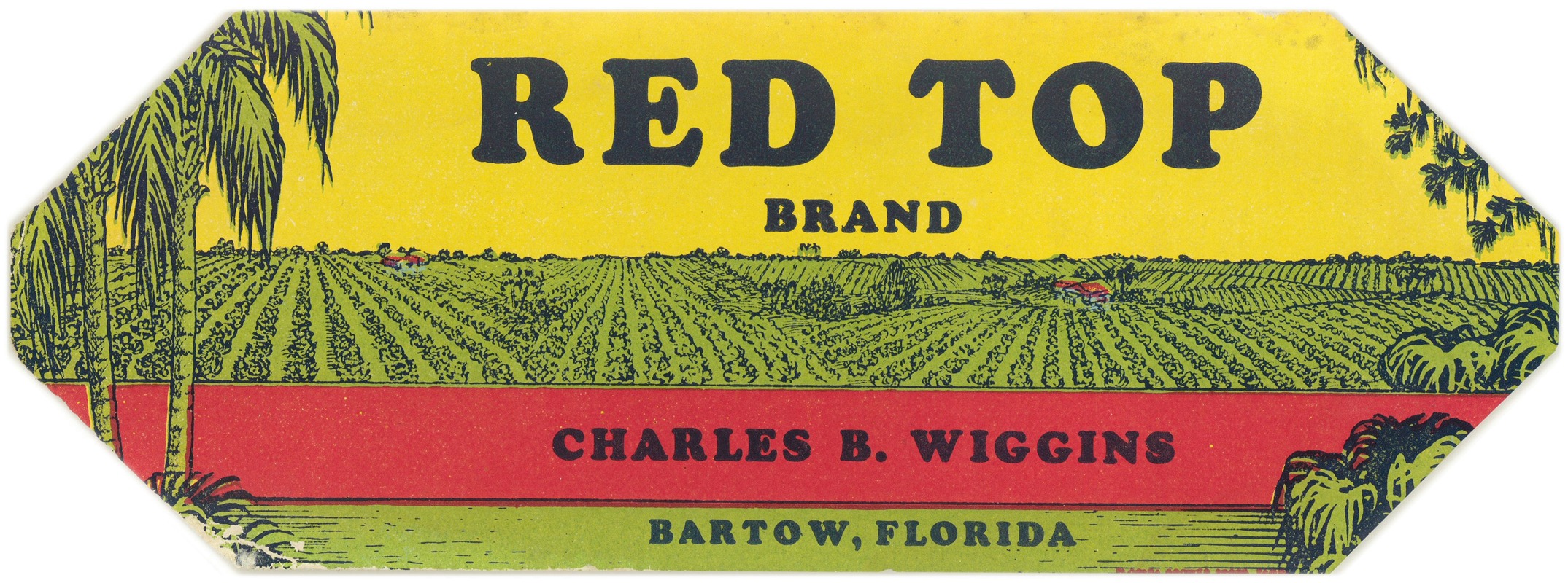 Anonymous - Red Top Brand Produce Label