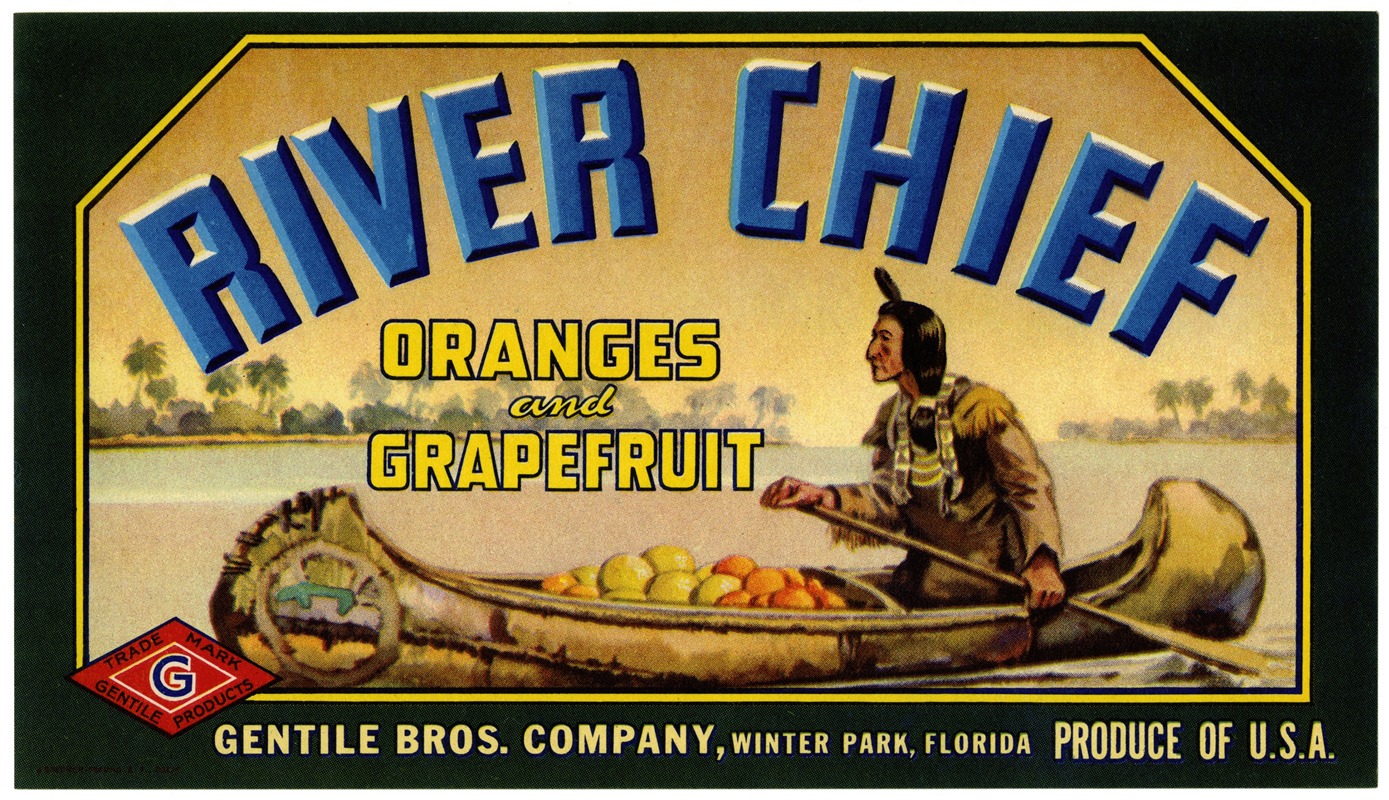 Anonymous - River Chief Oranges and Grapefruit Label