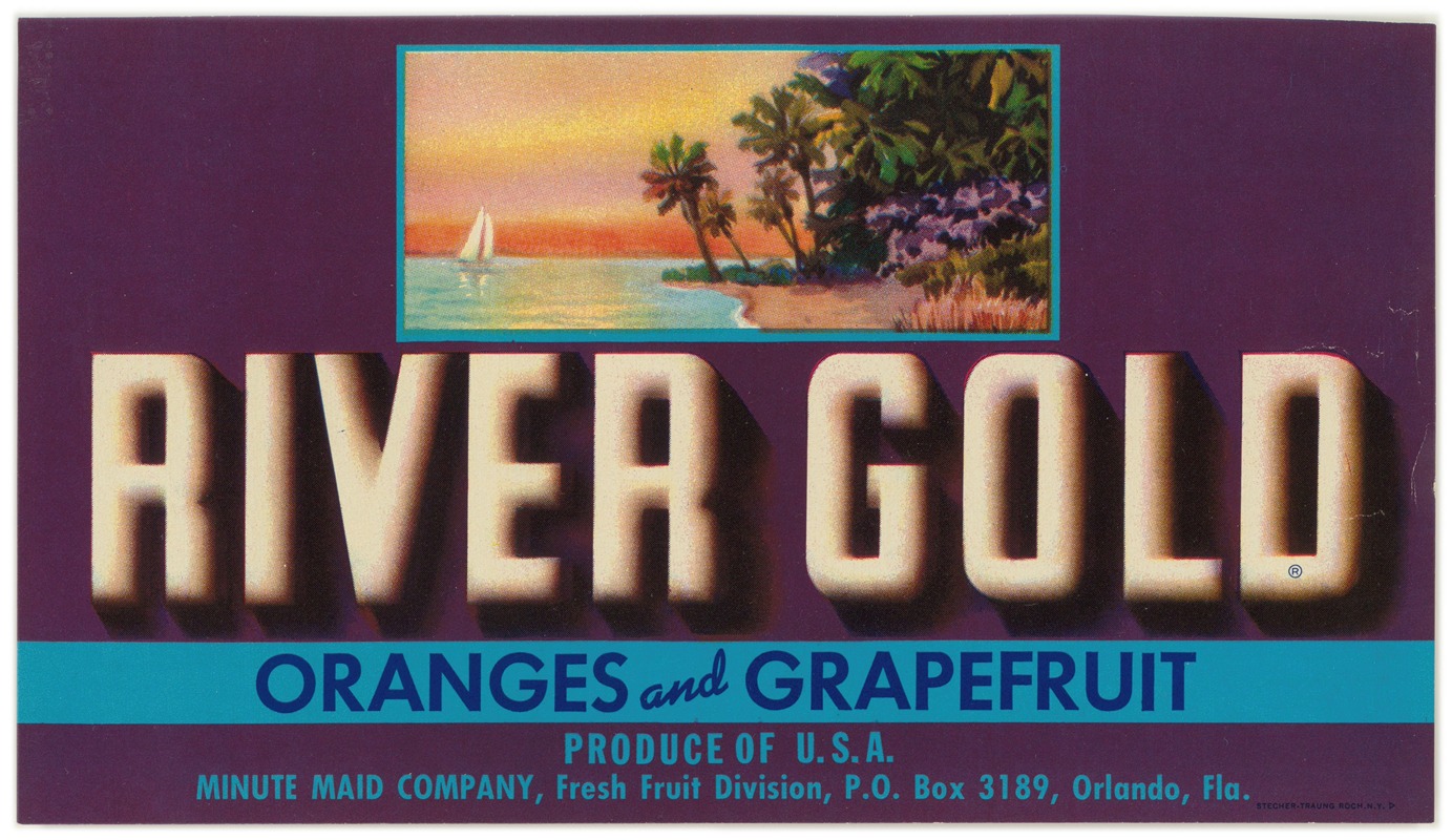 Anonymous - River Gold Orange and Grapefruit Label