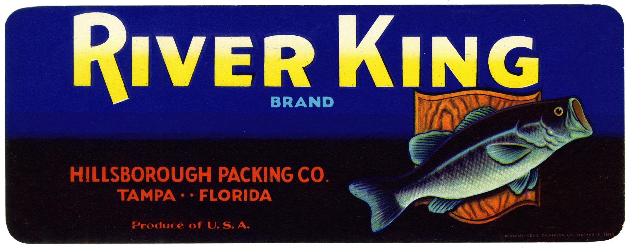 Anonymous - River King Brand Produce Label