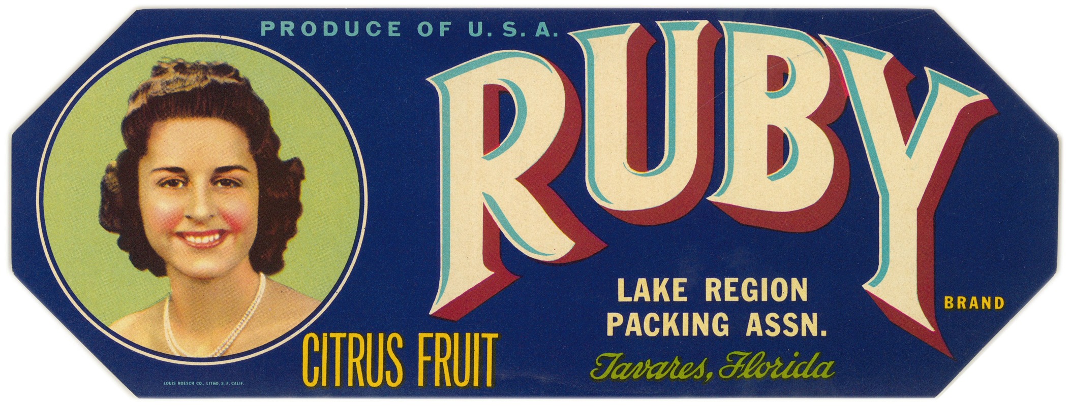 Anonymous - Ruby Brand Citrus Fruit Label