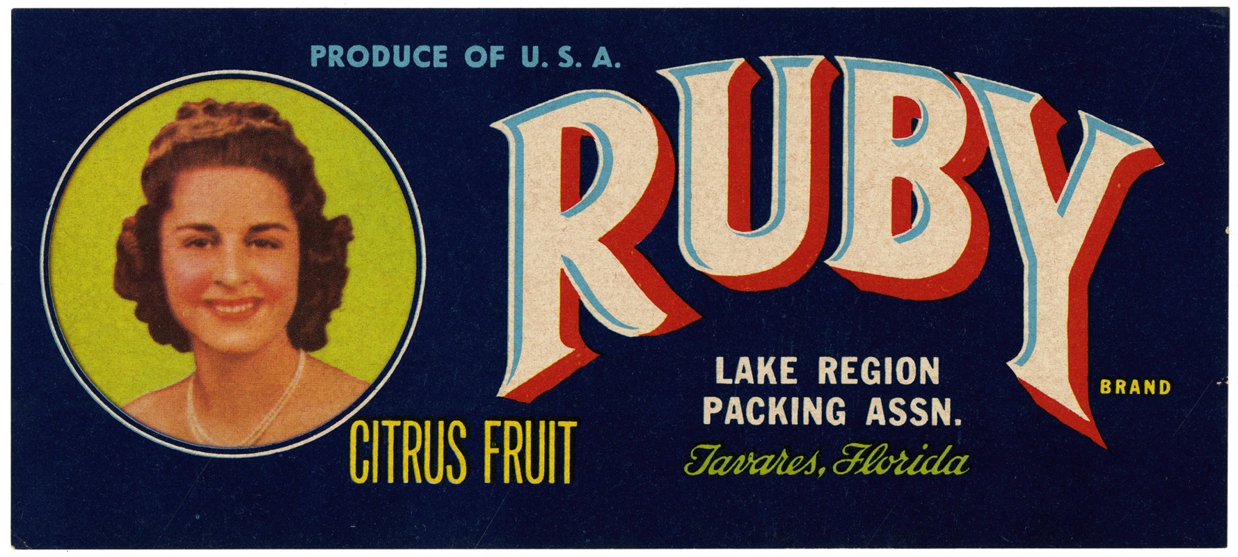 Anonymous - Ruby Brand Citrus Fruit Label