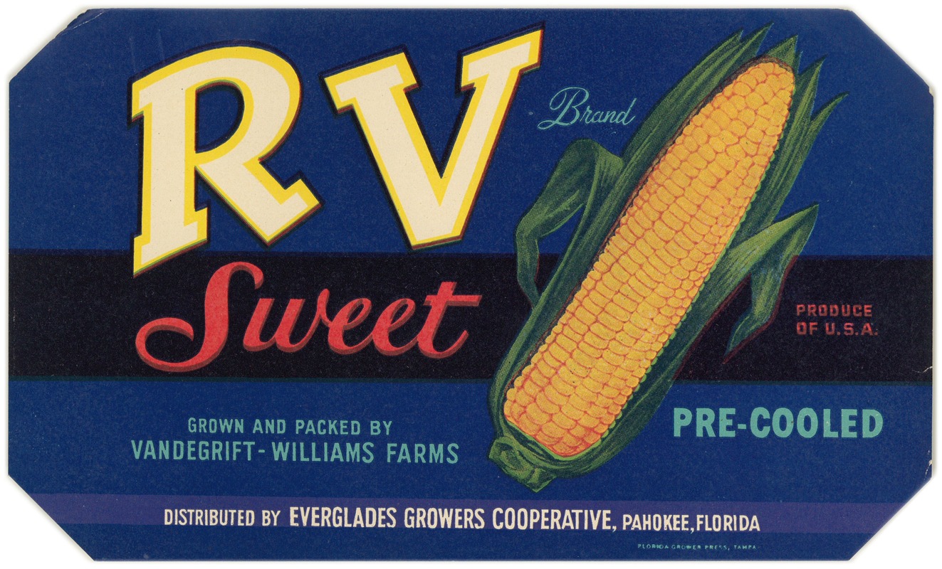 Anonymous - RV Brand Sweet Corn Label
