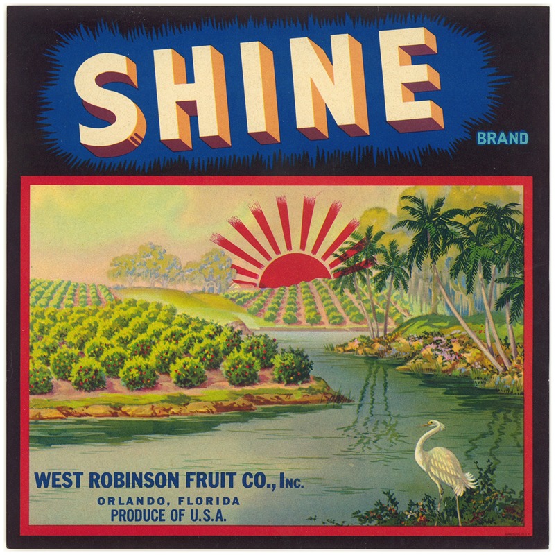 Anonymous - Shine Brand Fruit Label