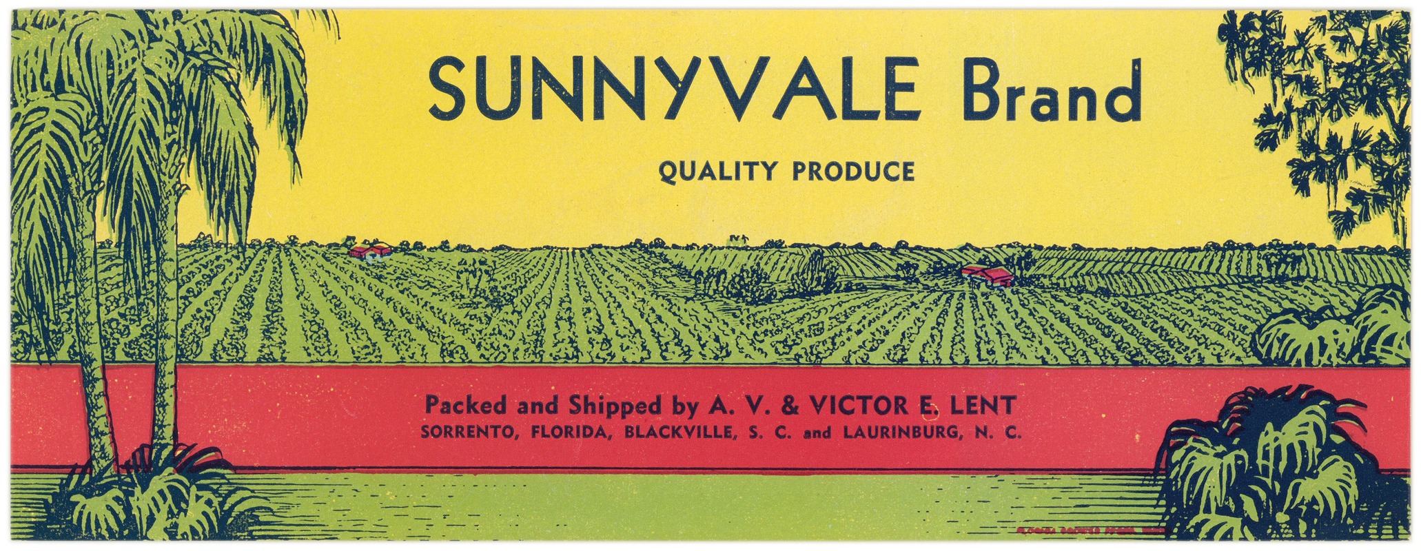 Anonymous - Sunnyvale Brand Produce Label