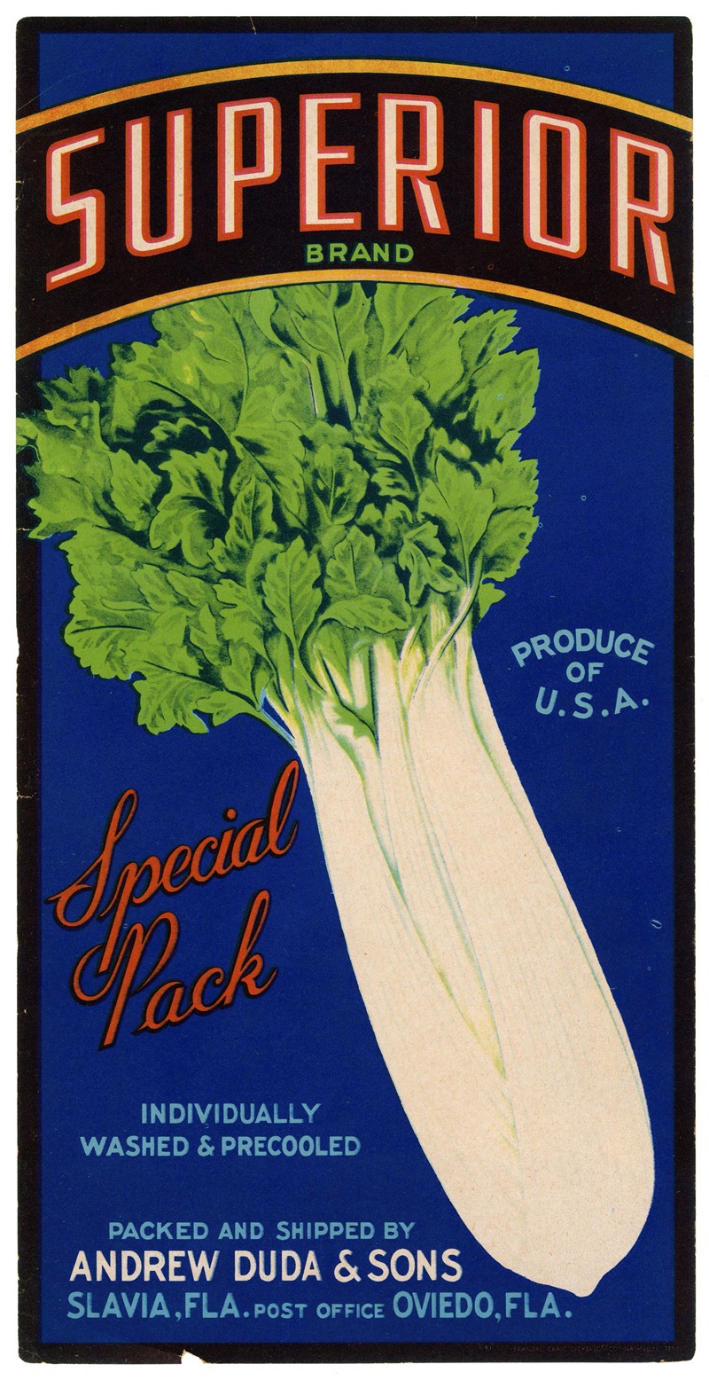 Anonymous - Superior Brand Celery Label
