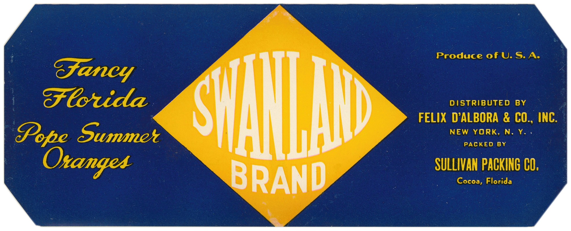 Anonymous - Swanland Brand Orange Label